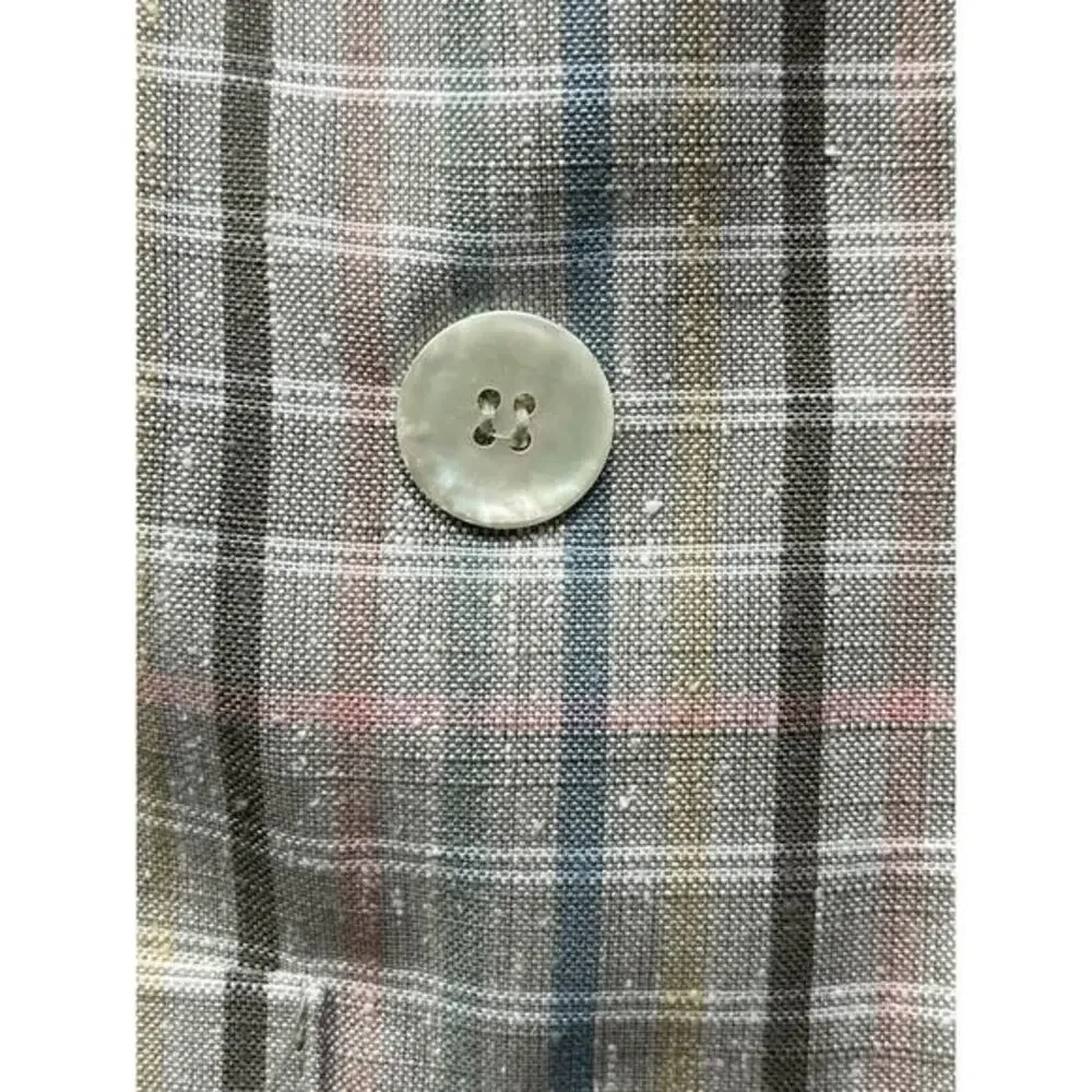 Counry Sophisticates Petite‎ Pendleton Jacket Blazer Womens 4 Tan Silk Plaid VTG